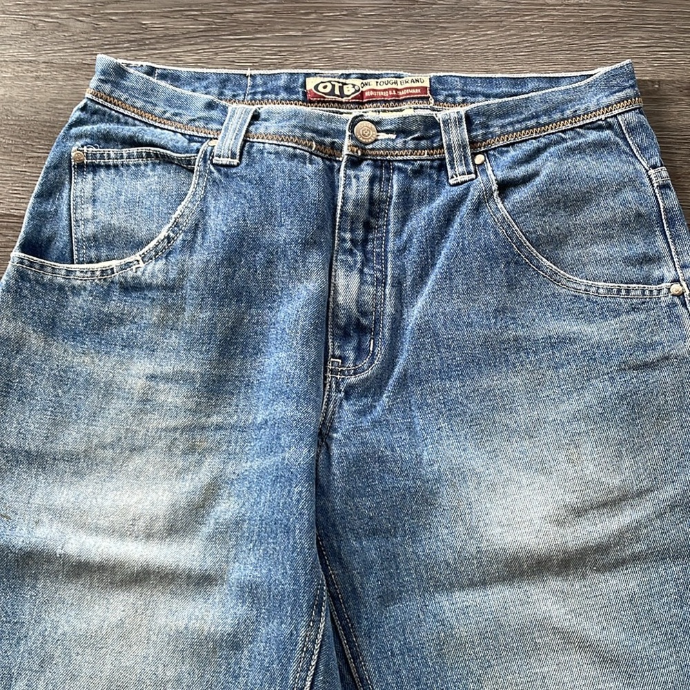 Vintage One Tough Brand Jeans Men’s W 32 Loose Fit High Waist Baggy Distressed - Picture 3 of 16